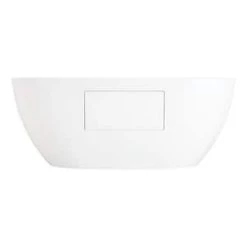 Flash Sale 🧨 Signature Hardware Hibiscus 59 x 29-1/2 in. Freestanding Soaker Bathtub with Center Drain in White 😍 -Signature Hardware Shop Query 2
