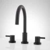 Cheapest ❤️ Signature Hardware Rotunda Two Handle Widespread Bathroom Sink Faucet in Matte Black 💯 -Signature Hardware Shop Query 2006