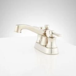 Outlet π€© Signature Hardware Pendleton Two Handle Centerset Bathroom Sink Faucet in Polished Nickel π 5 Outlet π€© Signature Hardware Pendleton Two Handle Centerset Bathroom Sink Faucet in Polished Nickel π -Signature Hardware Shop Query 2069