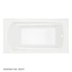 Discount 🎉 Signature Hardware Bradenton 60 x 32 in. Soaker Alcove Bathtub with Right Drain in White ✔️ -Signature Hardware Shop Query 207