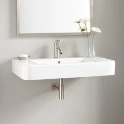 Best reviews of ๐ Signature Hardware Burleson Wall Mount Basin in White ๐