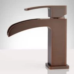 Flash Sale ✔️ Signature Hardware Stevens Single Handle Monoblock Bathroom Sink Faucet in Oil Rubbed Bronze 🌟 -Signature Hardware Shop Query 2137