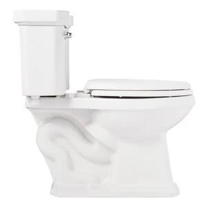 Deals ⌛ Signature Hardware Amberley 1.28 gpf Elongated ADA Bowl in White ⌛ 4 Deals ⌛ Signature Hardware Amberley 1.28 gpf Elongated ADA Bowl in White ⌛ - Image 2