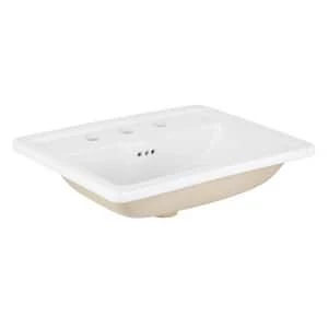 Best Pirce 😉 Signature Hardware Key West® Self-Rimming or Drop-In Basin in White 💯 7 Best Pirce 😉 Signature Hardware Key West® Self-Rimming or Drop-In Basin in White 💯 - Image 5