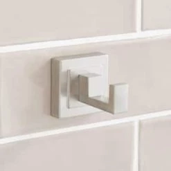 Flash Sale 😀 Signature Hardware Rigi 1 Robe Hook in Brushed Nickel 👏 -Signature Hardware Shop Query 2171