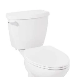 Best Sale 🥰 Signature Hardware Contemporary Elongated Closed Front Toilet Seat in White 🤩 -Signature Hardware Shop Query 2228