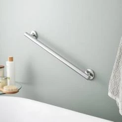 Brand new ✨ Signature Hardware Contemporary 1-1/4 x 24 in. Grab Bar in Polished Chrome 🔥 -Signature Hardware Shop Query 2232