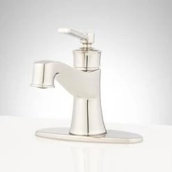 Best reviews of 🔔 Signature Hardware Pendleton Single Handle Centerset Bathroom Sink Faucet in Polished Nickel 🔥 -Signature Hardware Shop Query 2243