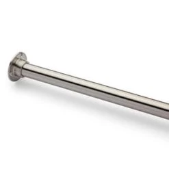 Brand new 🔥 Signature Hardware 84 in. Wall Mount Straight Shower Rod in Brushed Nickel 😍