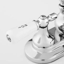 Best Sale ✔️ Signature Hardware Teapot Two Handle Centerset Bathroom Sink Faucet in Polished Chrome 🔥 -Signature Hardware Shop Query 2274