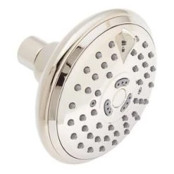 Best Sale 👍 Signature Hardware Custom Showering 4-1/2 in. Multi Function Full, Massage and Full & Massage Spray Showerhead in Polished Nickel ⌛ -Signature Hardware Shop Query 2286