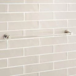 Best Sale 👍 Signature Hardware Greyfield 18 in. Towel Bar in Polished Nickel 😉 -Signature Hardware Shop Query 2306