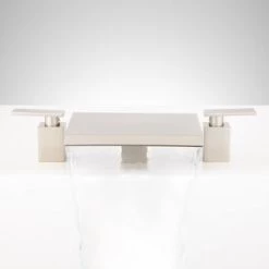 Flash Sale 🔔 Signature Hardware Lavelle Two Handle Roman Tub Faucet in Brushed Nickel 🔥