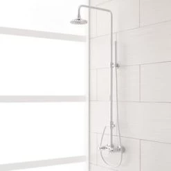 Hot Sale 😍 Signature Hardware Stiles Two Handle Single Function Shower System in Polished Chrome ⌛