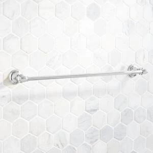 Discount β Signature Hardware Beasley 20-3/8 in. Towel Bar in Chrome π 4 Discount β Signature Hardware Beasley 20-3/8 in. Towel Bar in Chrome π - Image 2