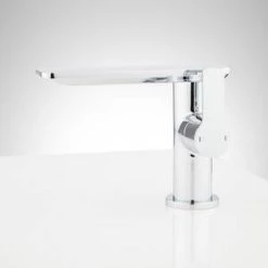 Best Sale ✨ Signature Hardware Hollyn Single Handle Monoblock Bathroom Sink Faucet in Chrome 👍 -Signature Hardware Shop Query 2392