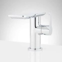 Best Sale ✨ Signature Hardware Hollyn Single Handle Monoblock Bathroom Sink Faucet in Chrome 👍 -Signature Hardware Shop Query 2393