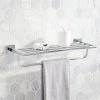 Coupon 😀 Signature Hardware Hibiscus Towel Rack in Polished Chrome 🤩 -Signature Hardware Shop Query 2404