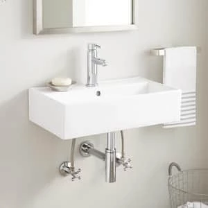 Best Pirce π Signature Hardware Goncalves Wall Mount Basin in White π 8 Best Pirce π Signature Hardware Goncalves Wall Mount Basin in White π - Image 6