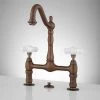 Coupon 🎉 Signature Hardware Two Handle Bridge Bathroom Sink Faucet in Oil Rubbed Bronze 😍 -Signature Hardware Shop Query 2462