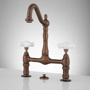 Coupon π Signature Hardware Two Handle Bridge Bathroom Sink Faucet in Oil Rubbed Bronze π 3 Coupon π Signature Hardware Two Handle Bridge Bathroom Sink Faucet in Oil Rubbed Bronze π