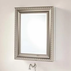 Brand new 🎉 Signature Hardware Bernstein 20 x 26-1/8 in. Surface Mount Medicine Cabinet in Brushed Nickel 💯