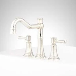 Best deal 🎉 Signature Hardware St. Martin 3-Hole Roman Tub Faucet Trim with Double-Handle in Polished Nickel ⌛ -Signature Hardware Shop Query 2472
