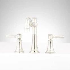 Best deal 🎉 Signature Hardware St. Martin 3-Hole Roman Tub Faucet Trim with Double-Handle in Polished Nickel ⌛ -Signature Hardware Shop Query 2473