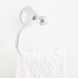 Deals 🧨 Signature Hardware Key West Round Open Towel Ring in Polished Chrome ❤️ 3 Deals 🧨 Signature Hardware Key West Round Open Towel Ring in Polished Chrome ❤️