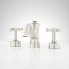 Wholesale 😉 Signature Hardware Mellwood Two Handle Widespread Bathroom Sink Faucet in Brushed Nickel ⌛