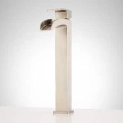 Flash Sale 🔔 Signature Hardware Stevens Single Handle Vessel Filler Bathroom Sink Faucet in Brushed Nickel 💯 -Signature Hardware Shop Query 2503