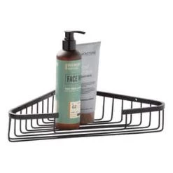 Budget 🎁 Signature Hardware Hibiscus 7-1/4 in. Shower Basket in Matte Black ✔️ -Signature Hardware Shop Query 2534