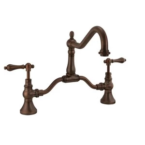 Coupon ✨ Signature Hardware Elnora Two Handle Bridge Bathroom Sink Faucet in Oil Rubbed Bronze ⭐ 3 Coupon ✨ Signature Hardware Elnora Two Handle Bridge Bathroom Sink Faucet in Oil Rubbed Bronze ⭐