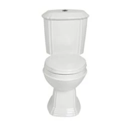 Best reviews of π Signature Hardware Regent 1.6 gpf Elongated Floor Mount Two Piece Toilet in White π