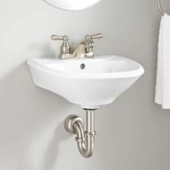 Brand new ✨ Signature Hardware Farnham Mini Wall Mount Bathroom Sink in White 🔔