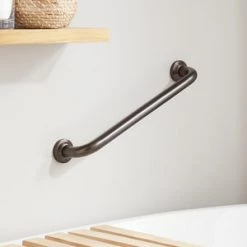 Promo 🥰 Signature Hardware Lenoir 17-3/4 in. Grab Bar in Oil Rubbed Bronze 🧨