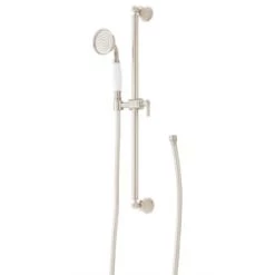 New 🤩 Signature Hardware Cooper 25 in. Shower Rail in Brushed Nickel 🎁