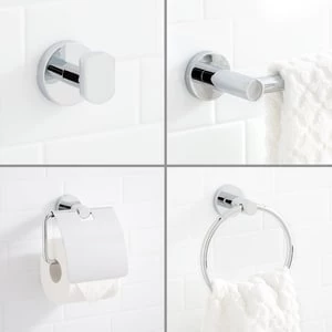 Outlet π― Signature Hardware Rotunda 4 Piece Bathroom Accessory Set in Chrome π 3 Outlet π― Signature Hardware Rotunda 4 Piece Bathroom Accessory Set in Chrome π