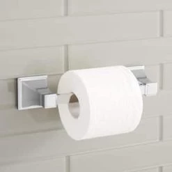 Coupon 😉 Signature Hardware Pinecrest Wall Mount Toilet Tissue Holder in Polished Chrome 🤩 -Signature Hardware Shop Query 2678
