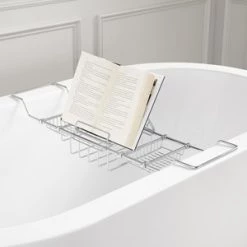 Best reviews of βοΈ Signature Hardware Nottingham Brass Tub Caddy in Chrome π§¨