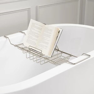 Discount π₯ Signature Hardware Nottingham Brass Tub Caddy in Brushed Nickel β 3 Discount π₯ Signature Hardware Nottingham Brass Tub Caddy in Brushed Nickel β