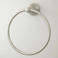 Top 10 😉 Signature Hardware Seattle Round Closed Towel Ring in Brushed Nickel 👏