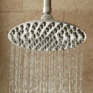 Buy β Signature Hardware Bostonian Single Function Rainfall Showerhead in Brushed Nickel π 3 Buy β Signature Hardware Bostonian Single Function Rainfall Showerhead in Brushed Nickel π
