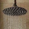 Outlet 🌟 Signature Hardware Bostonian Single Function Rainfall Showerhead in Oil Rubbed Bronze 👍 -Signature Hardware Shop Query 2725