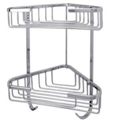 Best deal 😍 Signature Hardware 6-1/4 in. Corner Shower Basket in Chrome 👍