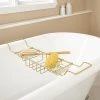 Buy ⭐ Signature Hardware Nottingham 32-1/2 in. Tub Caddy in Polished Brass 👏
