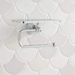 Budget 🎉 Signature Hardware Modern Wall Toilet Tissue Holder in Chrome 😍 -Signature Hardware Shop Query 2784