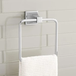 Best Pirce π₯ Signature Hardware Pinecrest Rectangular Closed Towel Ring in Polished Chrome β 3 Best Pirce π₯ Signature Hardware Pinecrest Rectangular Closed Towel Ring in Polished Chrome β