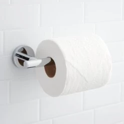 Best deal 🧨 Signature Hardware Exira Wall Mount Toilet Tissue Holder in Polished Chrome 🎁