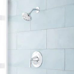 Wholesale ⭐ Signature Hardware Provincetown 1.8 gpm Multi Function Shower Faucet Trim with Single Lever Handle in Polished Chrome ✔️